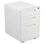 Flash Furniture HZ-AP535-01-W-GG Drawer Cabinet, Mobile