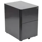 Flash Furniture HZ-CHPL-01-BK-GG Drawer Cabinet, Mobile