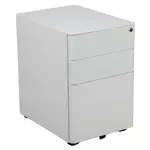 Flash Furniture HZ-CHPL-01-W-GG Drawer Cabinet, Mobile