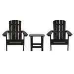 Flash Furniture JJ-C14501-2-T14001-BK-GG Chair & Table Set, Outdoor