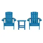 Flash Furniture JJ-C14501-2-T14001-BLU-GG Chair & Table Set, Outdoor