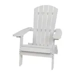 Flash Furniture JJ-C14505-WH-GG Chair, Adirondack