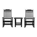 Flash Furniture JJ-C14703-2-T14001-BK-GG Chair & Table Set, Outdoor