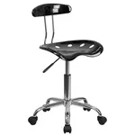 Flash Furniture LF-214-BLK-GG Chair, Swivel