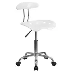 Flash Furniture LF-214-WHITE-GG Chair, Swivel