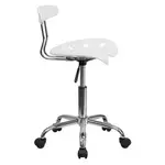 Flash Furniture LF-214-WHITE-GG Chair, Swivel