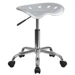 Flash Furniture LF-214A-SILVER-GG Work Stool