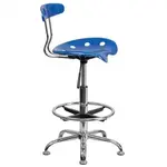 Flash Furniture LF-215-BRIGHTBLUE-GG Work Stool