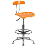 Flash Furniture LF-215-ORANGEYELLOW-GG Work Stool