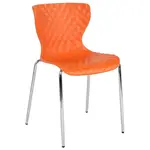 Flash Furniture LF-7-07C-ORNG-GG Chair, Side, Stacking, Indoor