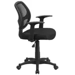 Flash Furniture LF-W-118A-BK-GG Chair, Swivel