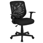 Flash Furniture LF-W-95A-BK-GG Chair, Swivel