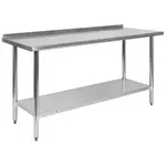 Flash Furniture NH-WT-2460BSP-GG Work Table,  54" - 62", Stainless Steel Top