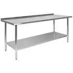 Flash Furniture NH-WT-3072BSP-GG Work Table,  63" - 72", Stainless Steel Top