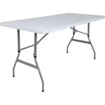 Flash Furniture RB-3050ADJ-GG Folding Table, Rectangle