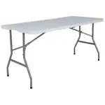 Flash Furniture RB-3060FH-RES-GG Folding Table, Rectangle