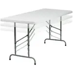 Flash Furniture RB-3072ADJ-GG Folding Table, Rectangle