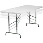 Flash Furniture RB-3072ADJ-GG Folding Table, Rectangle