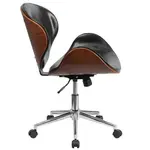 Flash Furniture SD-SDM-2240-5-BK-GG Chair, Swivel