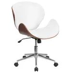 Flash Furniture SD-SDM-2240-5-WH-GG Chair, Swivel