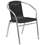 Flash Furniture TLH-020-BK-GG Chair, Armchair, Stacking, Outdoor