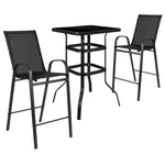 Flash Furniture TLH-073H092H-B-GG Chair & Table Set, Outdoor