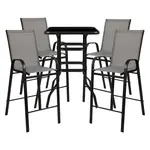 Flash Furniture TLH-073H092H4-GR-GG Chair & Table Set, Outdoor