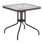 Flash Furniture TLH-073R-DK-BN-GG Table, Outdoor