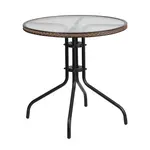 Flash Furniture TLH-087-DK-BN-GG Table, Outdoor