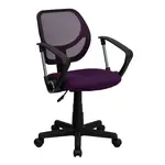 Flash Furniture WA-3074-PUR-A-GG Chair, Swivel