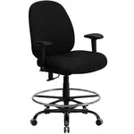 Flash Furniture WL-715MG-BK-AD-GG Work Stool