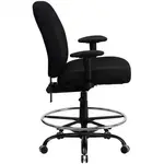 Flash Furniture WL-715MG-BK-AD-GG Work Stool