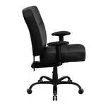 Flash Furniture WL-735SYG-BK-LEA-A-GG Chair, Swivel