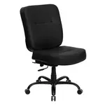 Flash Furniture WL-735SYG-BK-LEA-GG Chair, Swivel
