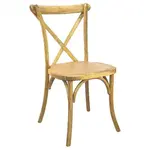 Flash Furniture X-BACK-NAT Chair, Side, Stacking, Indoor