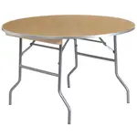 Flash Furniture XA-48-BIRCH-M-GG Folding Table, Round