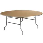 Flash Furniture XA-72-BIRCH-M-GG Folding Table, Round