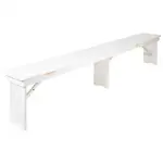 Flash Furniture XA-B-96X12-L-WH-GG Bench, Indoor, Folding