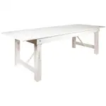 Flash Furniture XA-F-108X40-WH-GG Folding Table, Rectangle