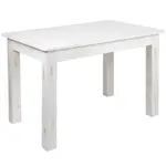 Flash Furniture XA-F-46X30-WH-GG Table, Indoor, Dining Height