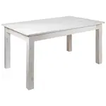 Flash Furniture XA-F-60X38-WH-GG Table, Indoor, Dining Height