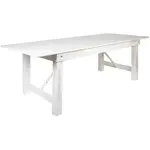 Flash Furniture XA-F-96X40-WH-GG Folding Table, Rectangle