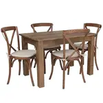 Flash Furniture XA-FARM-17-GG Chair & Table Set, Indoor