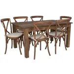 Flash Furniture XA-FARM-19-GG Chair & Table Set, Indoor