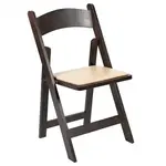 Flash Furniture XF-2903-CHOC-WOOD-GG Chair, Folding, Indoor