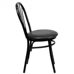 Flash Furniture XU-698B-BLKV-GG Chair, Side, Indoor