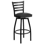 Flash Furniture XU-6F8B-LADSWVL-BLKV-GG Bar Stool, Swivel, Indoor