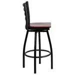 Flash Furniture XU-6F8B-LADSWVL-MAHW-GG Bar Stool, Swivel, Indoor