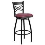 Flash Furniture XU-6F8B-XSWVL-BURV-GG Bar Stool, Swivel, Indoor