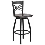 Flash Furniture XU-6F8B-XSWVL-WALW-GG Bar Stool, Swivel, Indoor